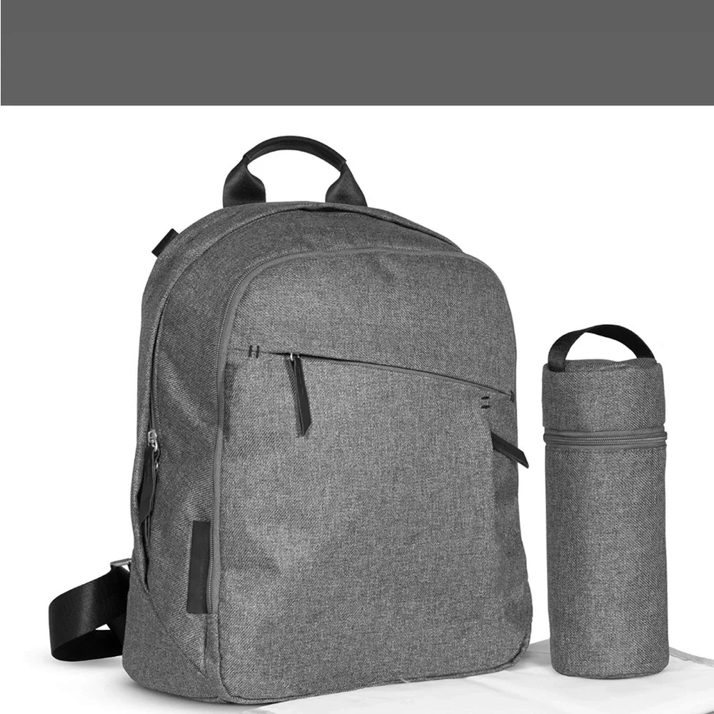 Uppababy Changing Backpack. Finn (Deep Sea/Chestnut Leather - Picture 3 of 7